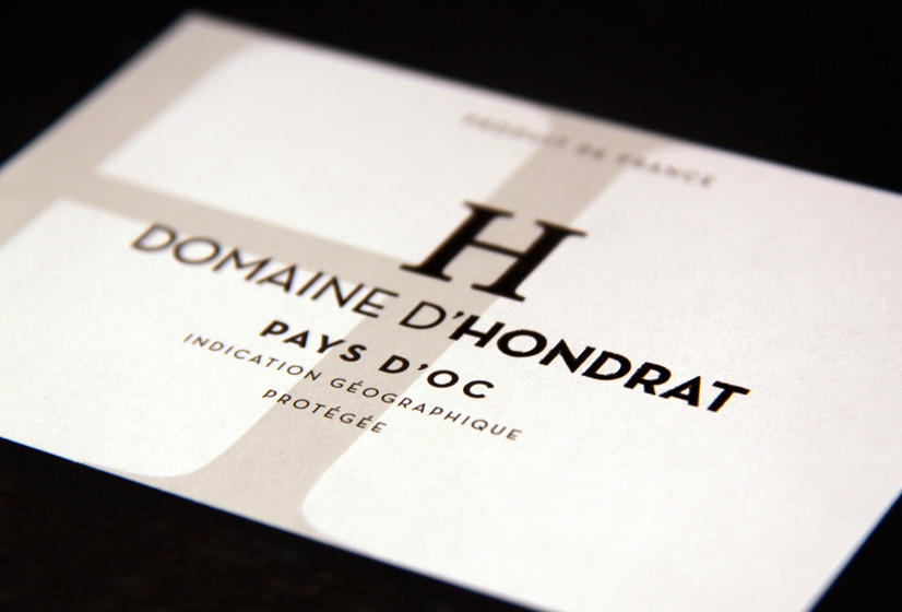 Etiquette Domaine d'Hondrat